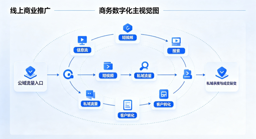 孝南区线上商业推广怎么做？全域流量闭环搭建与低成本转化实战指南